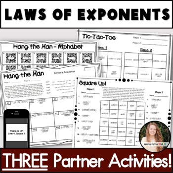 Preview of Laws of Exponents Activity | Exponent Rules