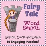 NO PREP FAIRY TALE BUNDLE - 14 Word Search Puzzle Workshee