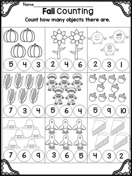 Fall NO PREP Packet- Kindergarten by Teaching is a Work of Art | TpT