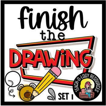 Preview of FINISH THE DRAWING/PICTURE (NO PREP) #SET 1 (52 pages)