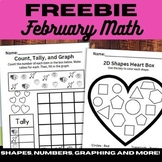 NO PREP FREEBIE - February Math | Valentine's Day Activities