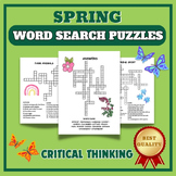 2nd, 3rd, 4th Grade Puzzles Activities NO PREP FUN SPRING 