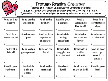 NO PREP February Reading Challenge! by The Resource Place | TpT