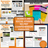 NO PREP For 6 weeks! Comprehension Passages for Science an