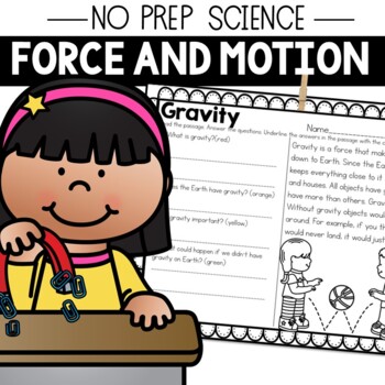 Preview of NO PREP Force and Motion Science