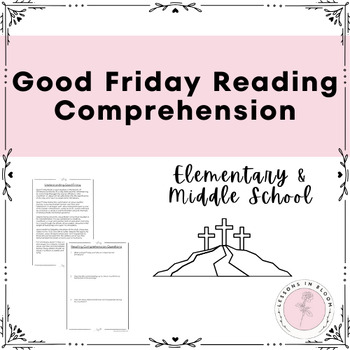 Preview of NO-PREP GOOD FRIDAY READING COMPREHENSION