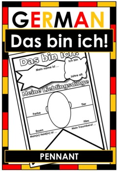 Preview of NO PREP - German - Das bin ich! Pennant