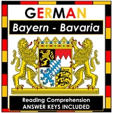 NO PREP German Reading Comprehension - Bayern / Bavaria