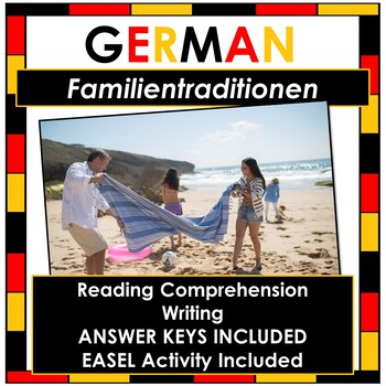 Preview of NO PREP - German - Reading Comprehension and Writing - Familientraditionen