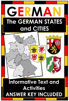 Preview of NO PREP - German States and Cities Worksheets and Activities