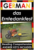 NO PREP German Thanksgiving in Germany / Erntedankfest / R