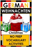 NO PREP German VOCAB - Christmas - Weihnachten