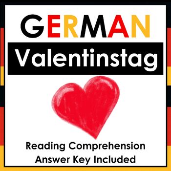Preview of NO PREP - German Reading Comprehension - Valentinstag - Valentine's Day