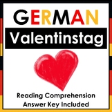 NO PREP - German Reading Comprehension - Valentinstag - Va