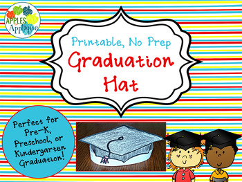 no prep graduation hat in black and white by apples to applique tpt
