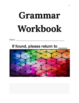 Preview of NO PREP Grammar Workbook - Parts of Speech, Parts of a Sentence, FANBOYS, & more