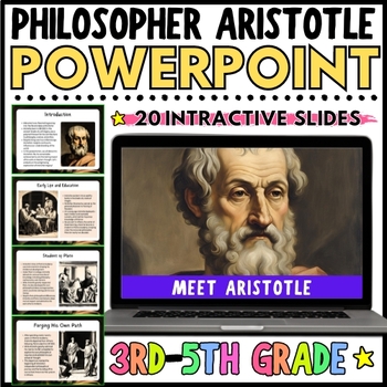 Preview of NO PREP Greek Philosopher Aristotle Biography PowerPoint for 3rd 4th 5th Grade