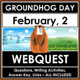 NO PREP-Groundhog Day-February 2-Webquest & Writing Task (