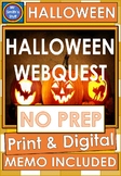 NO PREP Halloween WEBQUEST