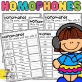 NO PREP Homophone worksheets