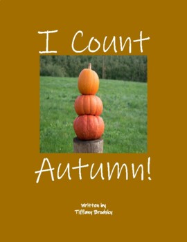 Preview of NO PREP I Count Autumn Digital PDF E-book for Primary and Beginning English