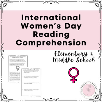 Preview of NO-PREP INTERNATIONAL WOMEN'S DAY READING COMPREHENSION