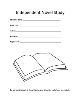 Preview of NO PREP - Independent Novel Study Project w/ Modified Version & Teacher-Guide