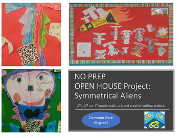 Preview of NO PREP  Interactive Bulletin Board Math and Writing Project!