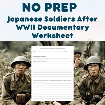 Preview of NO PREP - Japanese Soldiers After WWII Documentary Worksheet
