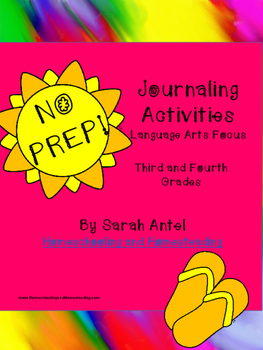 Preview of NO PREP! Primary Elementary Language Arts Journaling