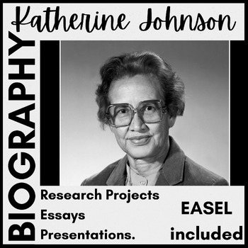 Preview of NO PREP - Katherine Johnson - Research Organizer / Research Worksheet