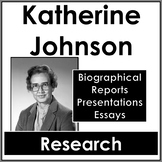 NO PREP Katherine Johnson Research Worksheets