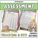NO PREP Kindergarten Assessment & Data Binder | RTI Tracke