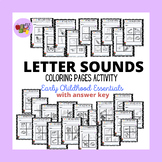 NO PREP Letter Sounds Activity- COLOR the Correct Sound Images!