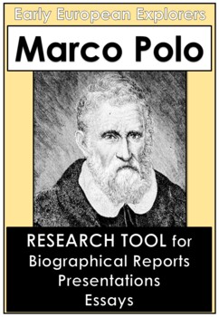 Preview of NO PREP - Marco Polo - Research Activities - Research Worksheet