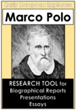 NO PREP - Marco Polo - Research Activities - Research Worksheet