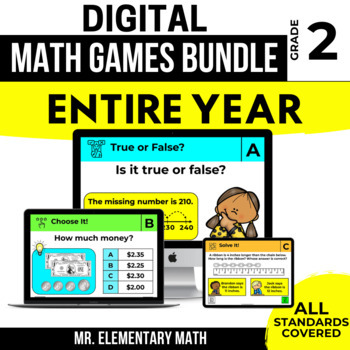 Preview of 2nd Grade Math Games: Review & Centers Made Fun