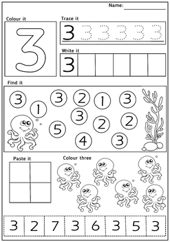 NO PREP Math Packet for Kindergarten by Dariacracis | TpT