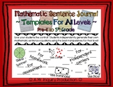 NO PREP Mathematics Sentence Journal for ALL Operations - 