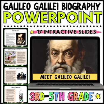 Preview of NO PREP Meet Galileo Galilei Inventor Biography PowerPoint for 3rd 4th 5th Grade