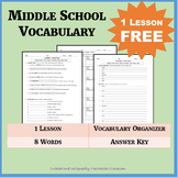 NO PREP Middle School Vocabulary - FREE