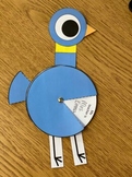 NO PREP Mo Willems Pigeon Back to School Activity Wheel