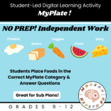 NO PREP! MyPlate - Independent Activity - Health Education