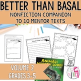 Mentor Text Reading Activities & Writing Prompts: Nonfiction Better Than Basal