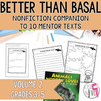 Preview of Mentor Text Reading Activities & Writing Prompts: Nonfiction Better Than Basal