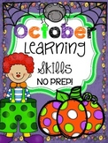 *NO PREP* October Learning Skills