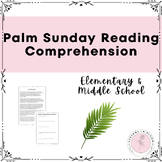 NO-PREP PALM SUNDAY READING COMPREHENSION