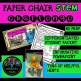 NO PREP PAPER CHAIR STEM CHALLENGE W/ POWERPOINT & DIFFERE