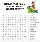 NO PREP PHYICS - ENERGY STORES AND FORCES WORDSEARCH ACTIV
