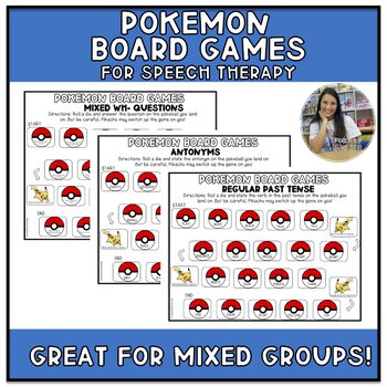 NO PREP: Pokemon Color by Number Articulation Worksheets for